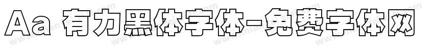 Aa 有力黑体字体字体转换
